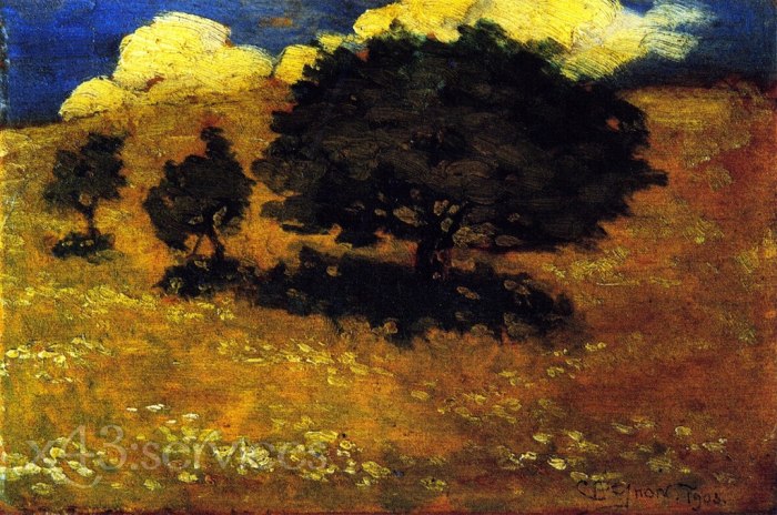 Clarence Gagnon - Baeume in der Sonne - Trees in the Sun